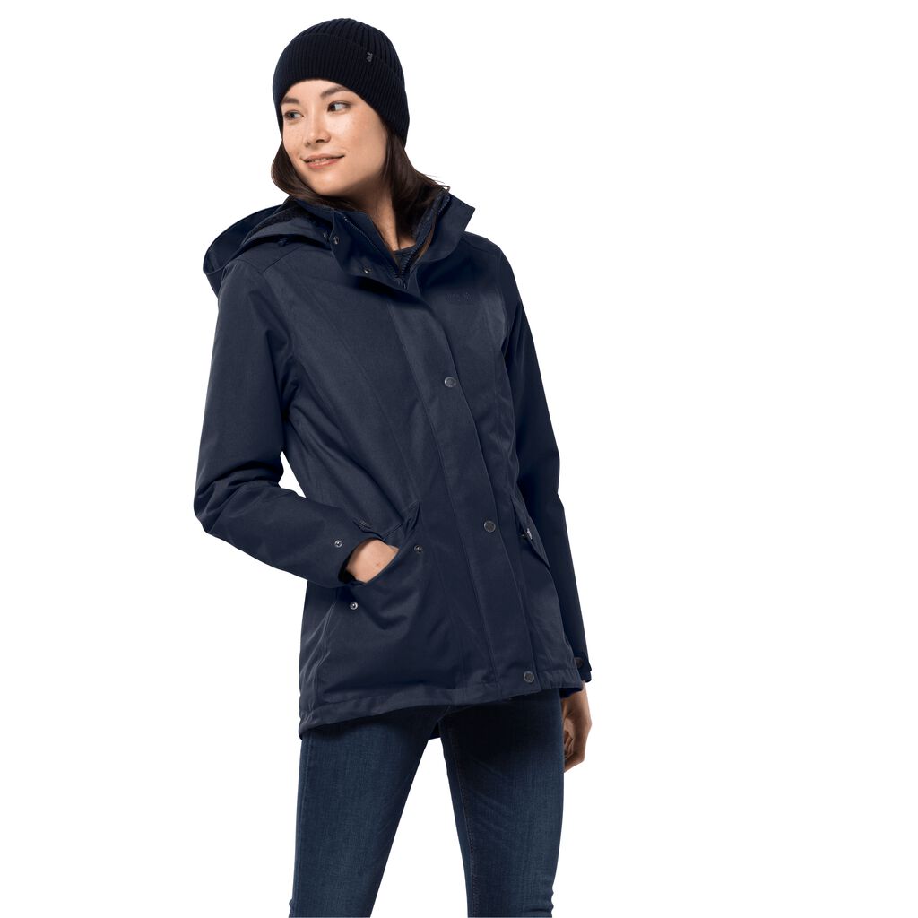 Jack Wolfskin PARK AVENUE Vestes Femme Bleu - NFEUTWI-91